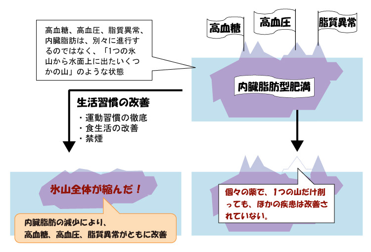 メタボリックシンドロームの概念の図