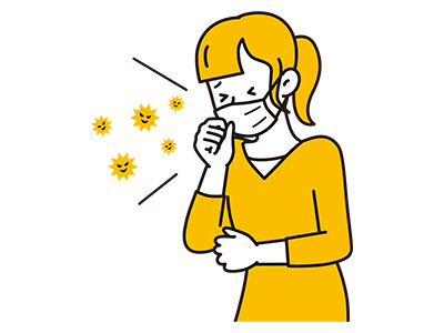 鼻や喉が乾燥するとウイルスが気道で増殖して咳やたんなど症状が起きてしまう